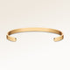 Bangle armbånd i guld og sølv uden gravering, klar til personlig indgravering på indersiden