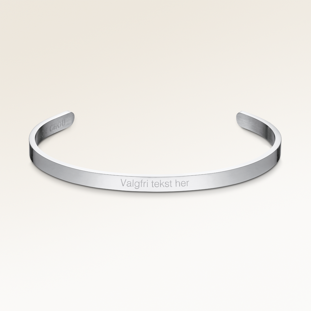 Bracelet Bangle – Gravure (Argent)