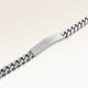 Collier barre en argent avec gravure personnalisée de texte au dos