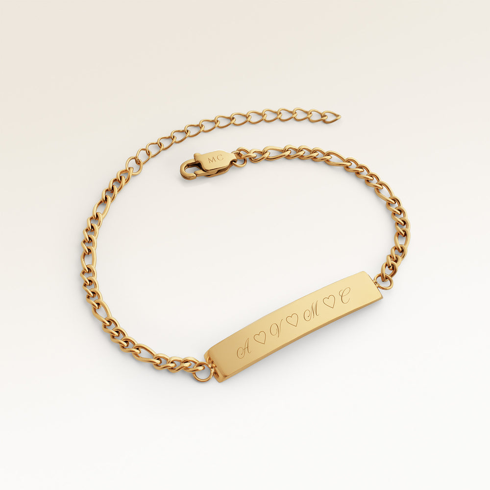 Bar Bracelet - Engraving (Gold)