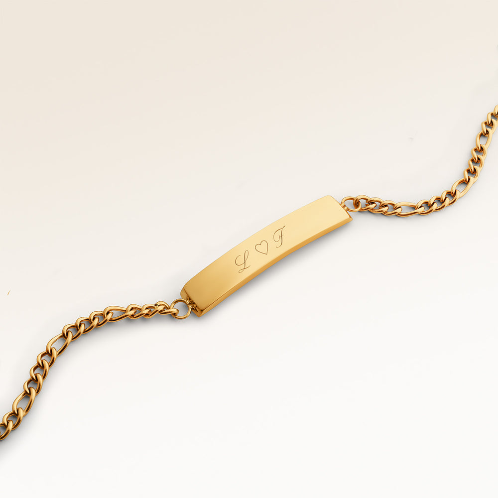 Bar Bracelet - Engraving (Gold)