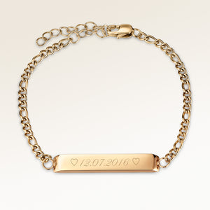 Bracelet jonc personnalisé en argent avec espace pour gravure de texte ou coordonnées