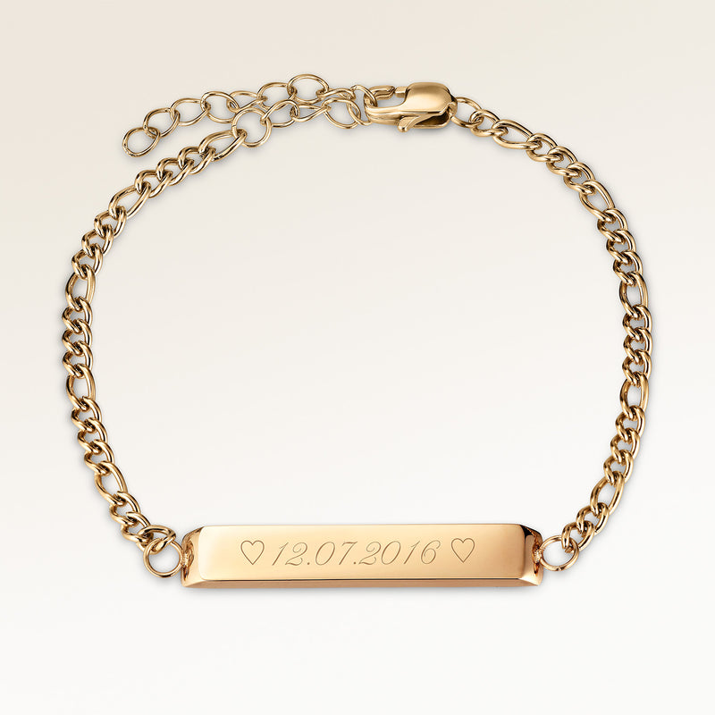 Bracelet jonc personnalisé en argent avec espace pour gravure de texte ou coordonnées