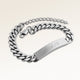 Collier barre en argent avec gravure personnalisée de texte au dos