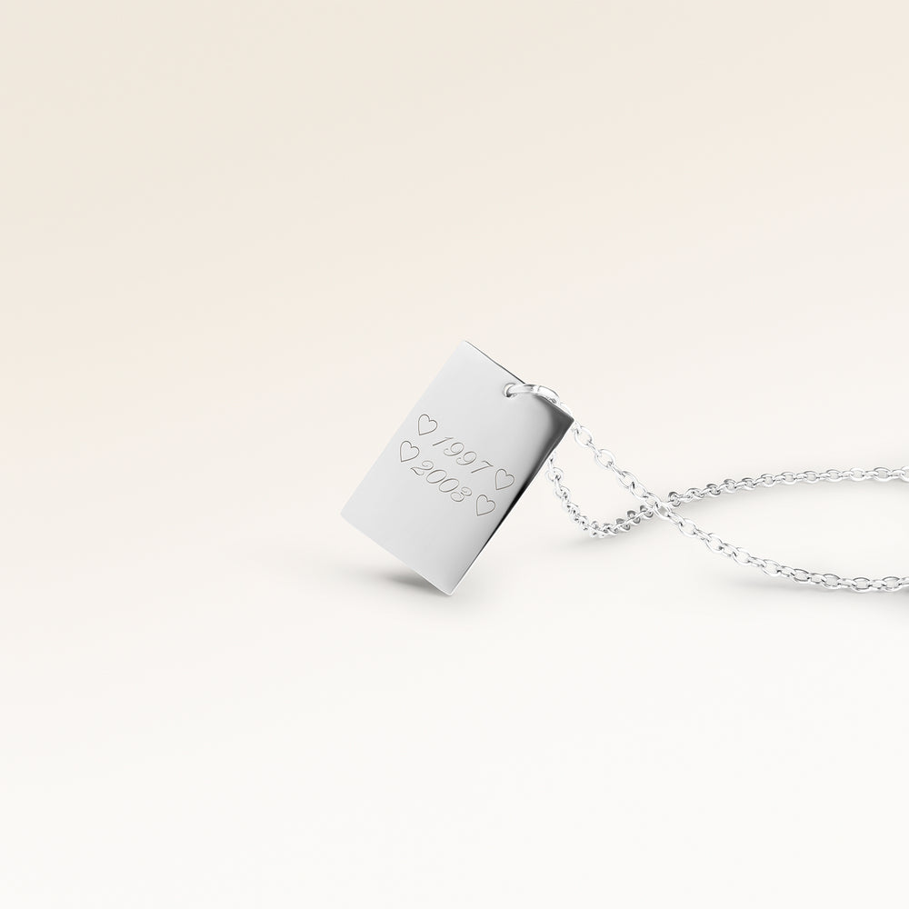 Friendship Necklaces - Carré (Silver)