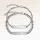 Bracelets de couple, paire de deux bracelets barre en argent avec gravure personnalisée, par Mon Chou