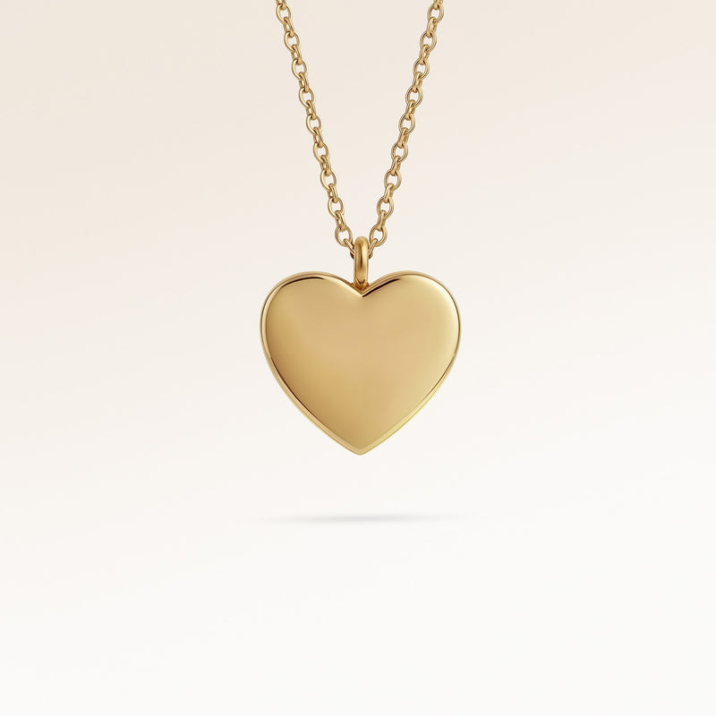 Necklace with blank back, ready for personalized engraving of text, coordinates or handwriting