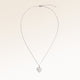 Collier cœur en argent entièrement déployé avec fine chaîne argentée ajustable et pendentif cœur minimaliste pour gravure personnalisée