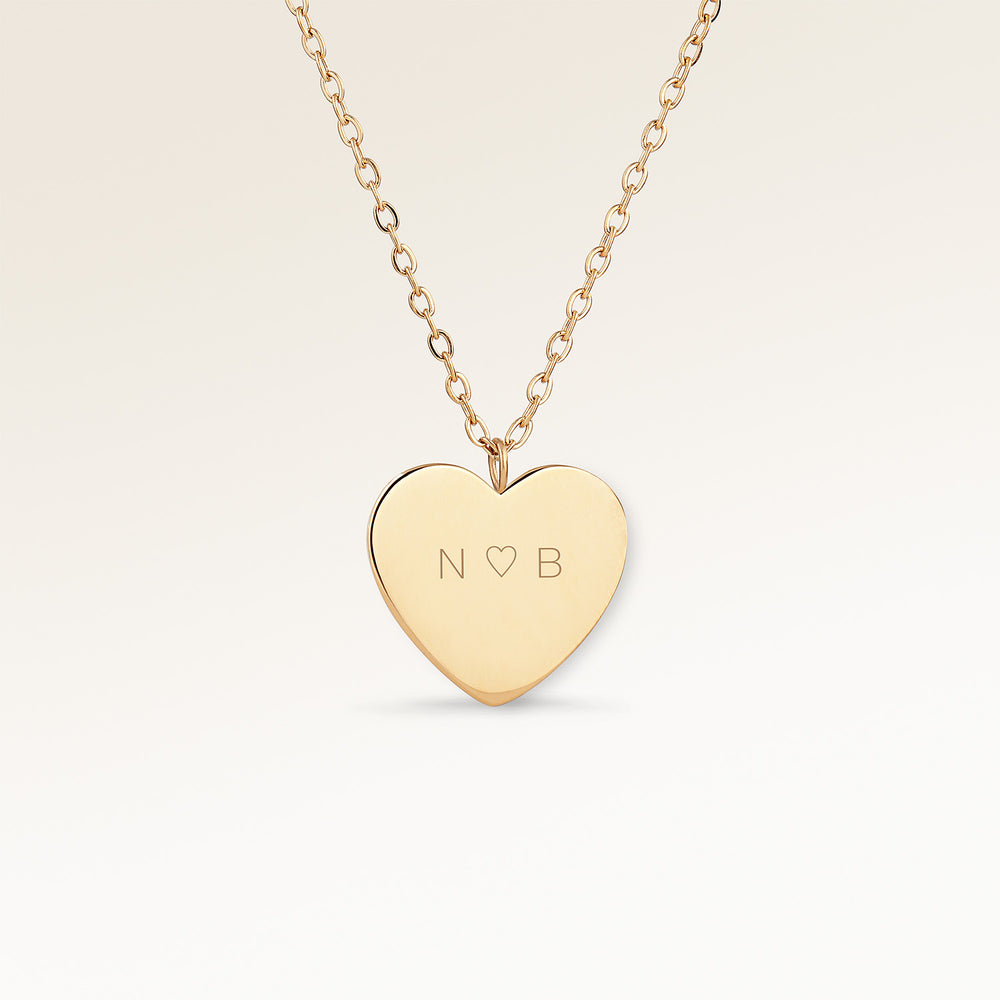Collier Cœur – Gravure (Or)
