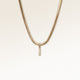 Letter pendant I in gold with white zircons, personalized initial necklace from Mon Chou
