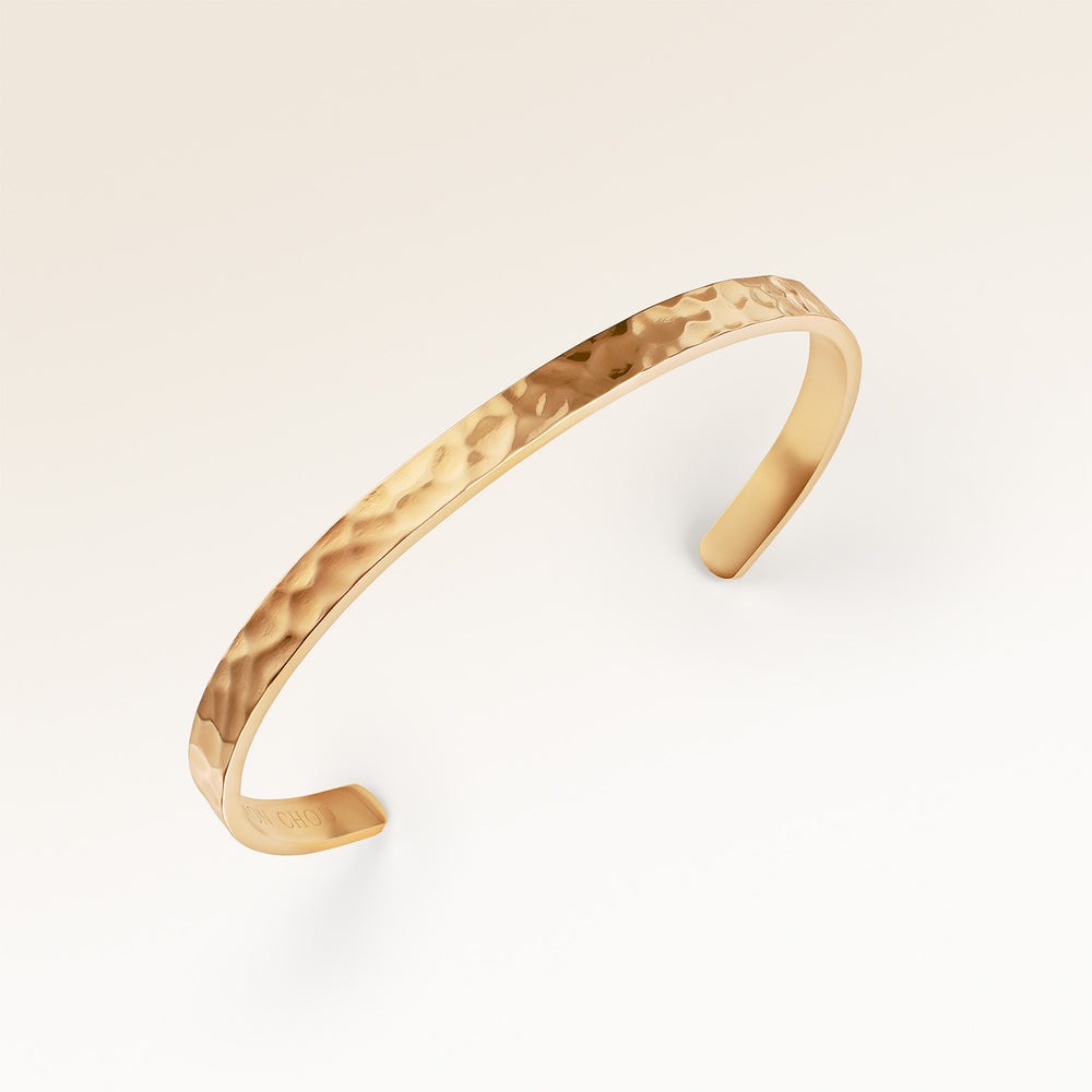 Ocean Waves Bracelet - Engraving (Gold)