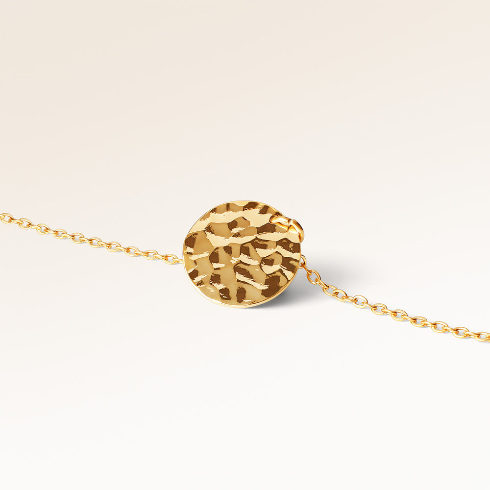 Collier Rond Vagues de l’Océan – Gravure (Or)
