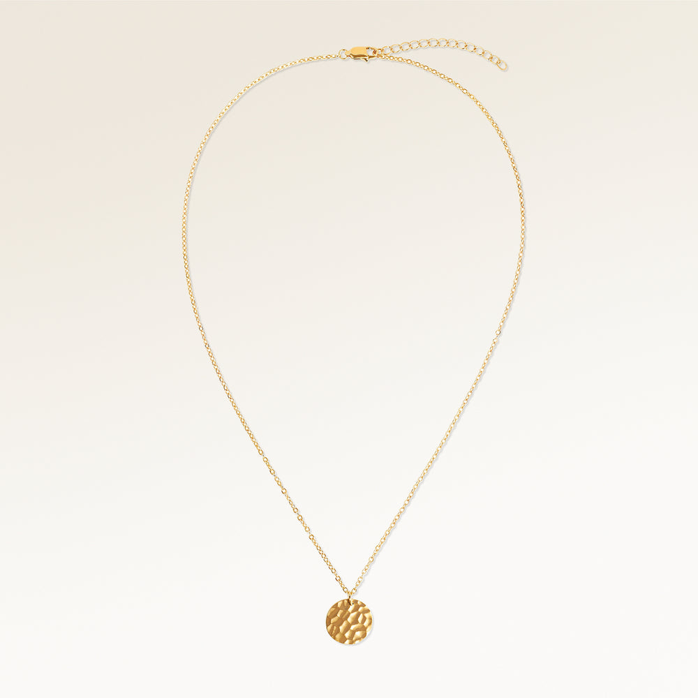 Collier Rond Vagues de l’Océan – Gravure (Or)