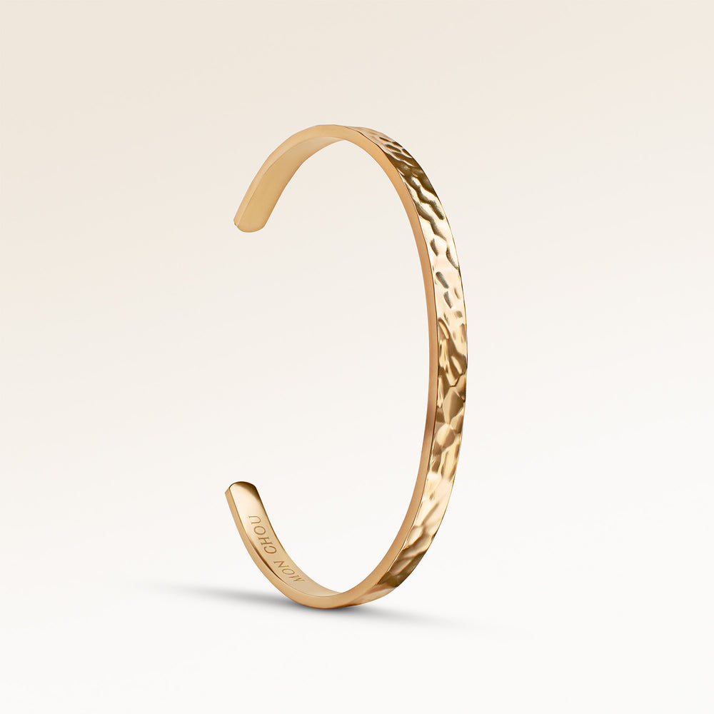 Bracelet Vagues de l'Océan - Gravure (Or)