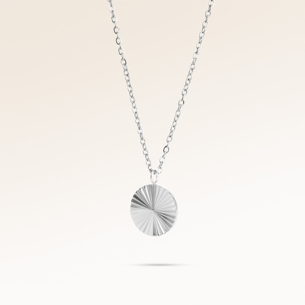 Soleil Heart-Shaped Necklace - Engraving (Gold)