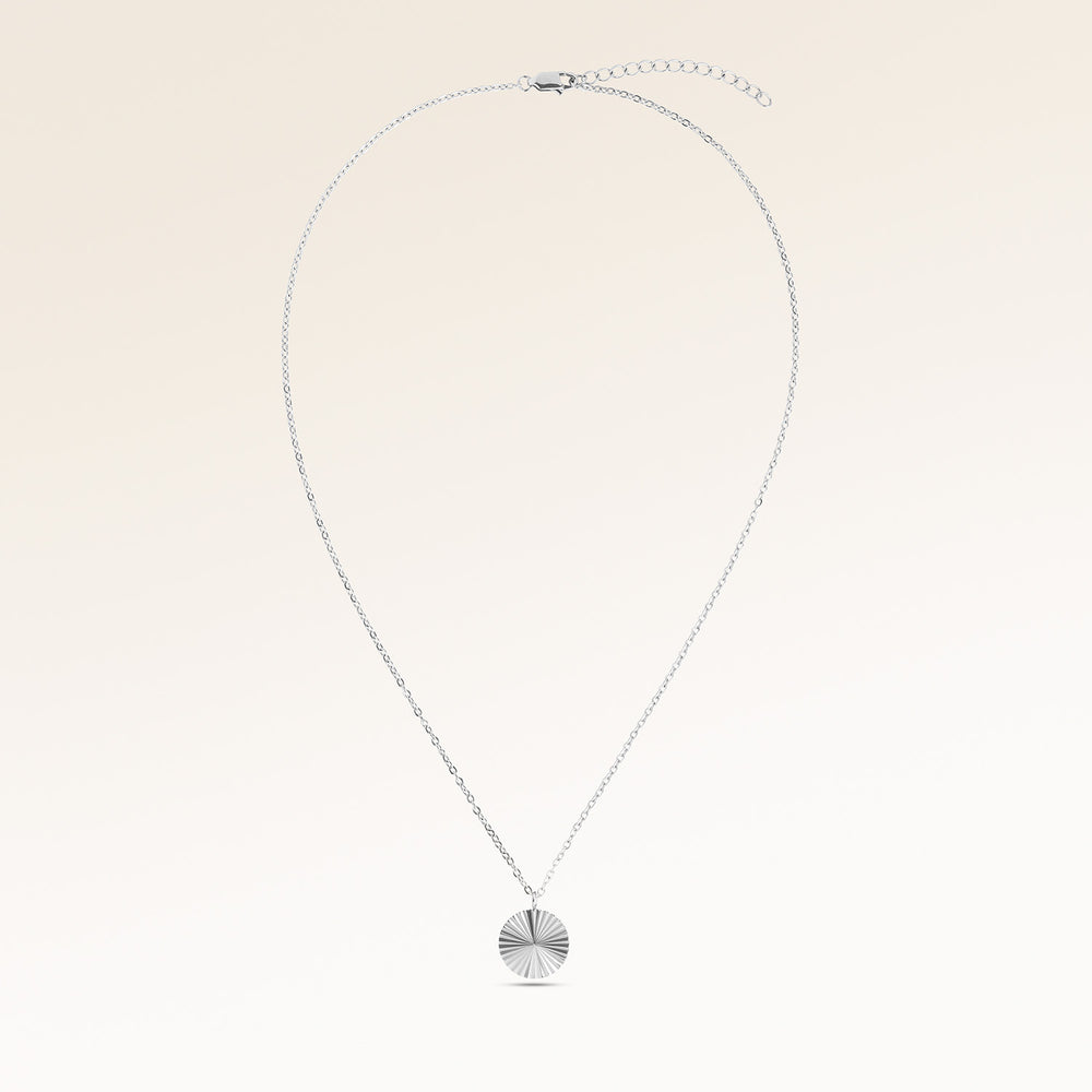 Soleil Heart-Shaped Necklace - Engraving (Gold)