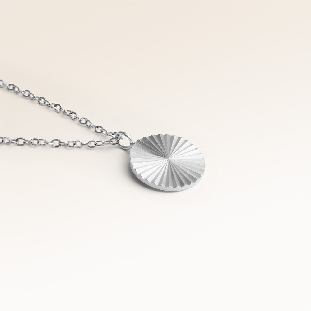 Soleil Heart-Shaped Necklace - Engraving (Gold)