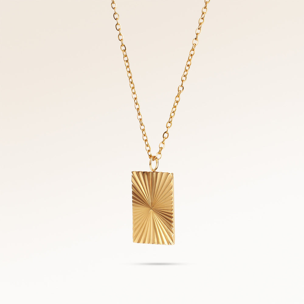 Carré Necklace - Engraving (Gold)